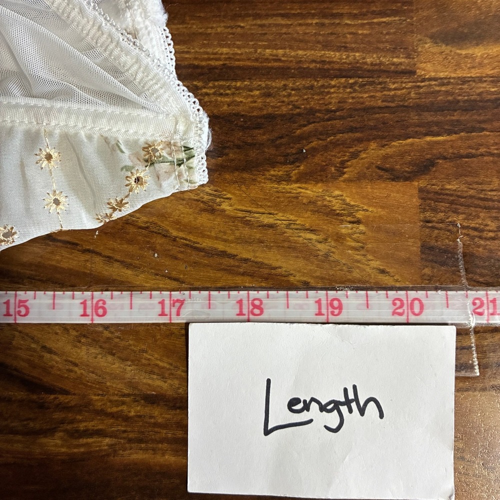 NEW Francesca's‎ Anna Floral Corset Top Size M Regency Wedding Bridal Dainty Ren - Picture 13 of 14